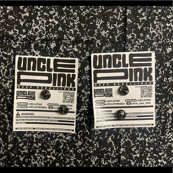 Uncle Pink Enamel Pins  - Picture 3 of 4